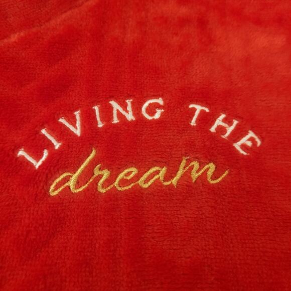 Joyspun Soft Living the Dream Long Sleeve Warm Fuzzy Pajama Top Pocket Size Med - Picture 3 of 7